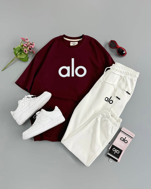 alo T-shirt & Pant Set