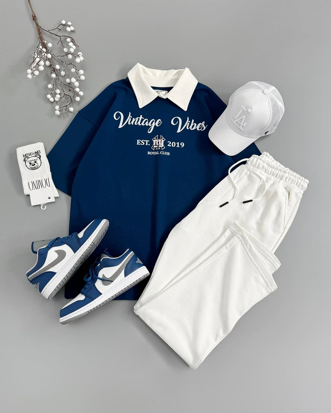 Vintage Polo & Pant Set