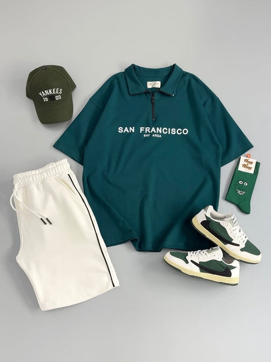 San Francisco Zip Up & Shorts Set
