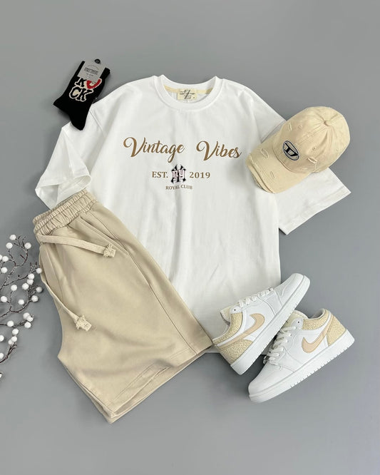 Vintage vibes T-shirt & Short Set